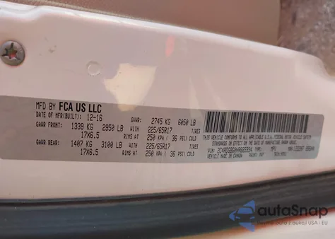 2017 Dodge Grand Caravan Se из США, поврежденный, VIN 2C4RDGBG0HR665934